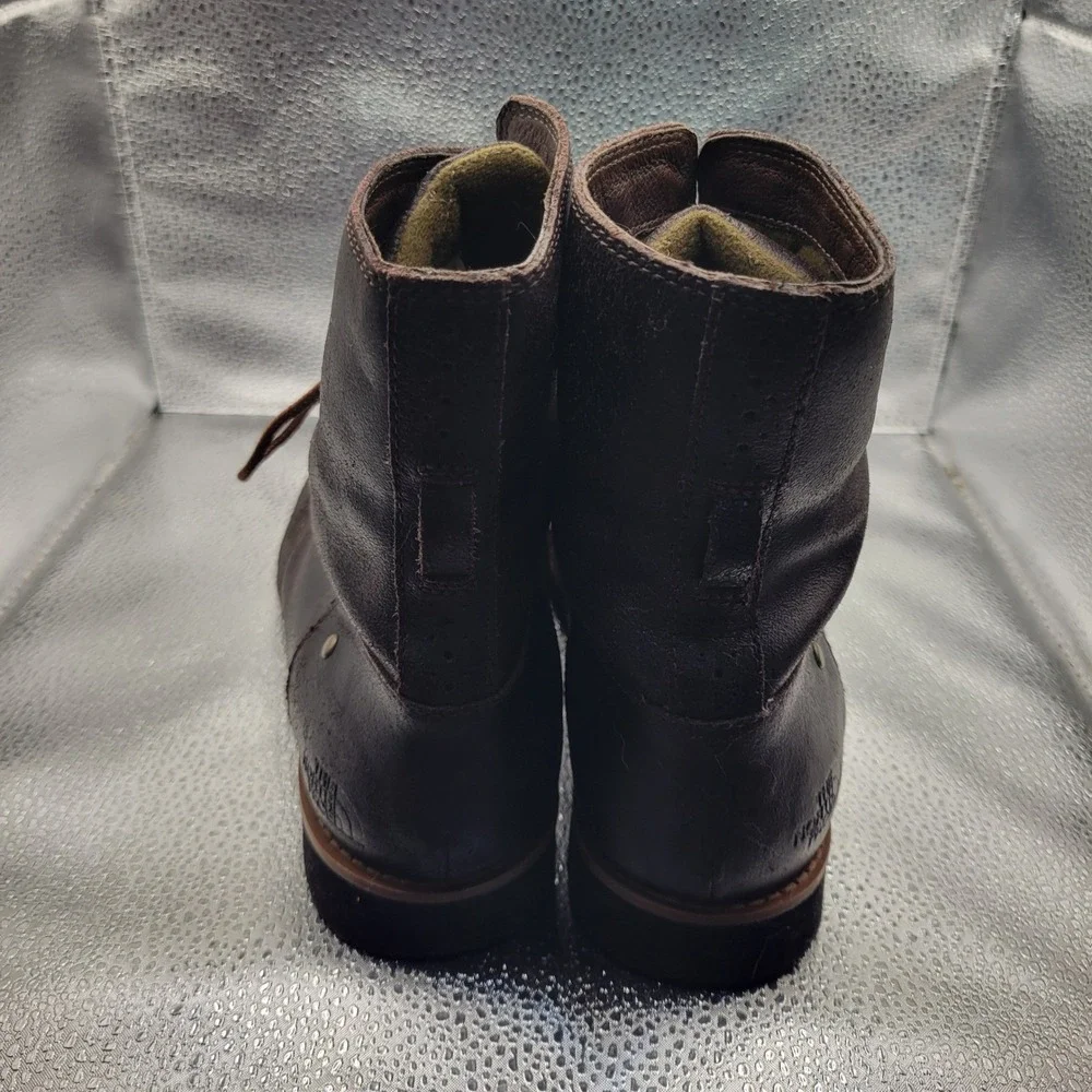 The North Face Womens US 8 EU 39 Ballard Lace II Brown Leather Boots Distressed